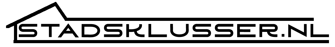 stadsklusser logo transparant zwart